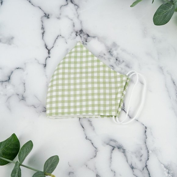 Light Green, Cotton washable face mask - Picture 2 of 3